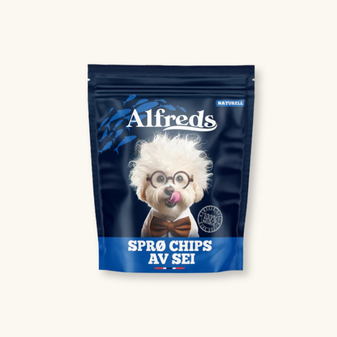 Alfreds Sprø Chips av Sei (50g)