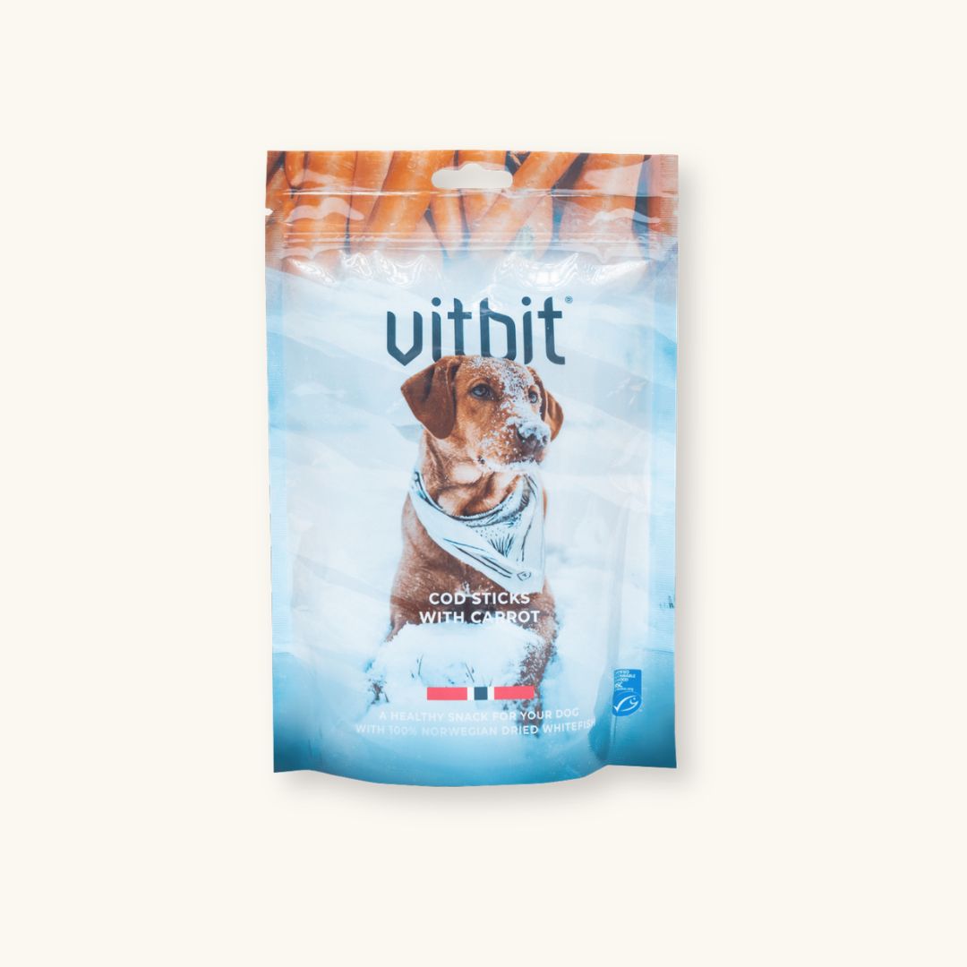 Vitbit Cod Sticks m/Gulrot (100g)